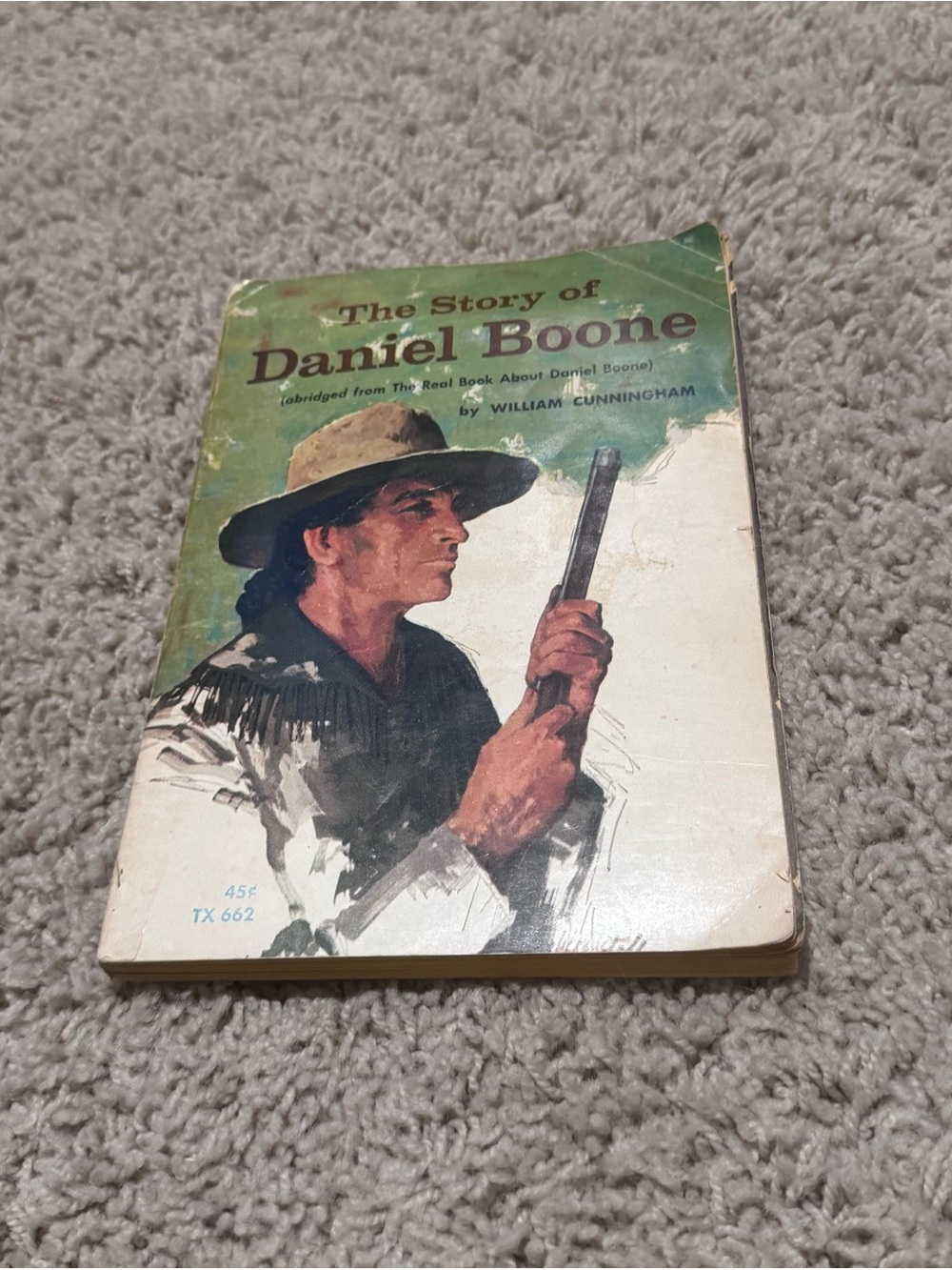 The Story of Daniel Boone Cunningham Scholastic PB 2nd Print Inscribed